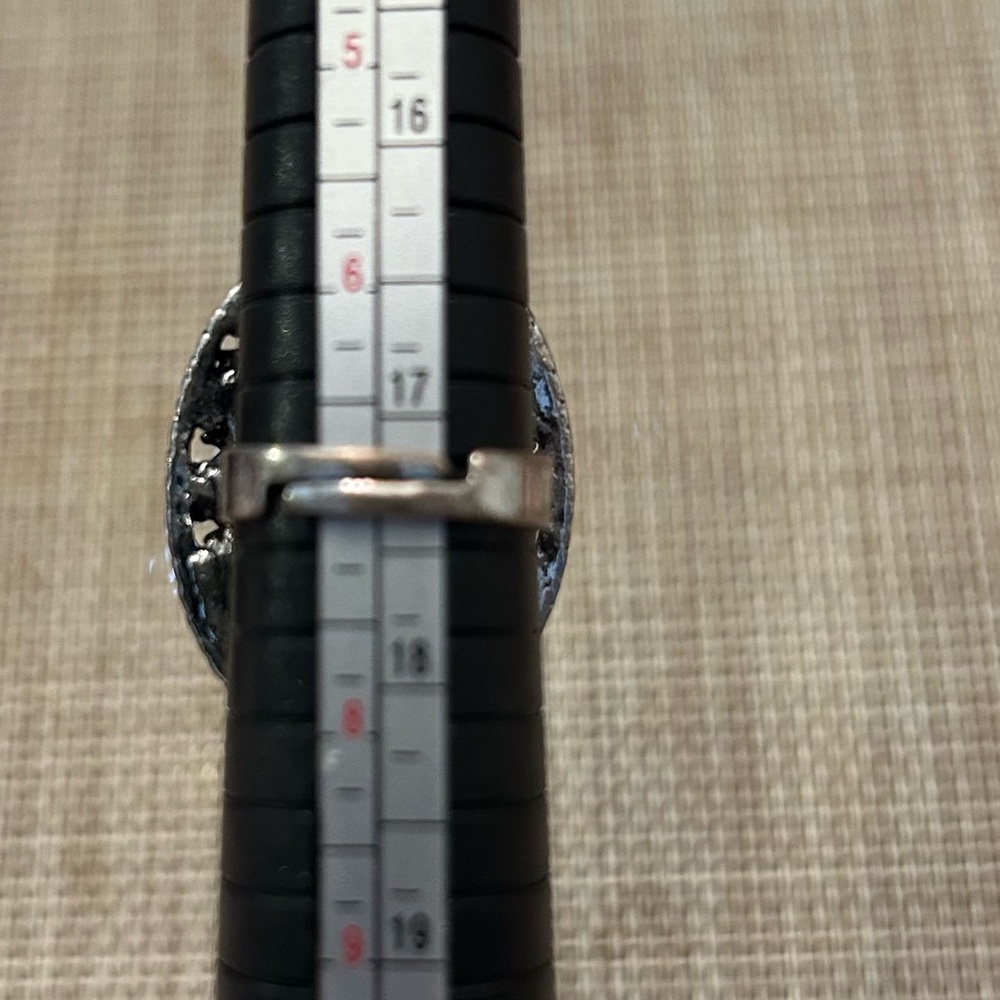 Source Unknown Teal Gemstone Ring - image 5